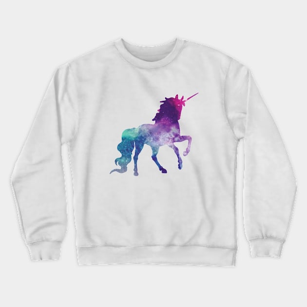 Cosmic unicorn Crewneck Sweatshirt by SouthPrints